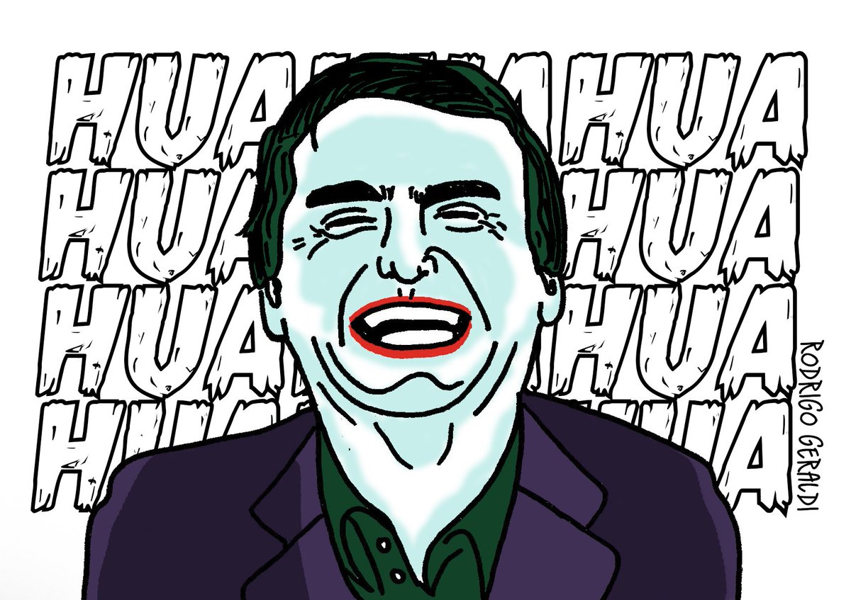 Bolsonaro aparece como o Coringa em "A piada Mortal" dos Comics de Batman